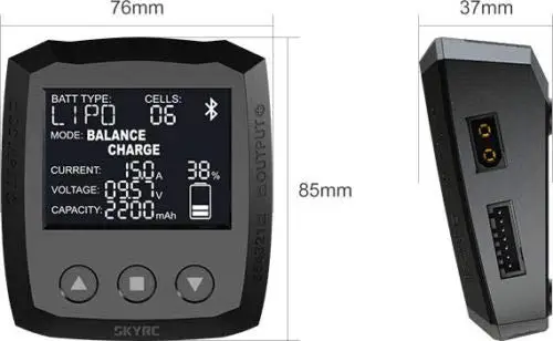 SKYRC B6 Nano DC зарядное устройство 320 Вт 15A Bluetooth микро Смарт с адаптером xt60 для Li-Po Li-Hv