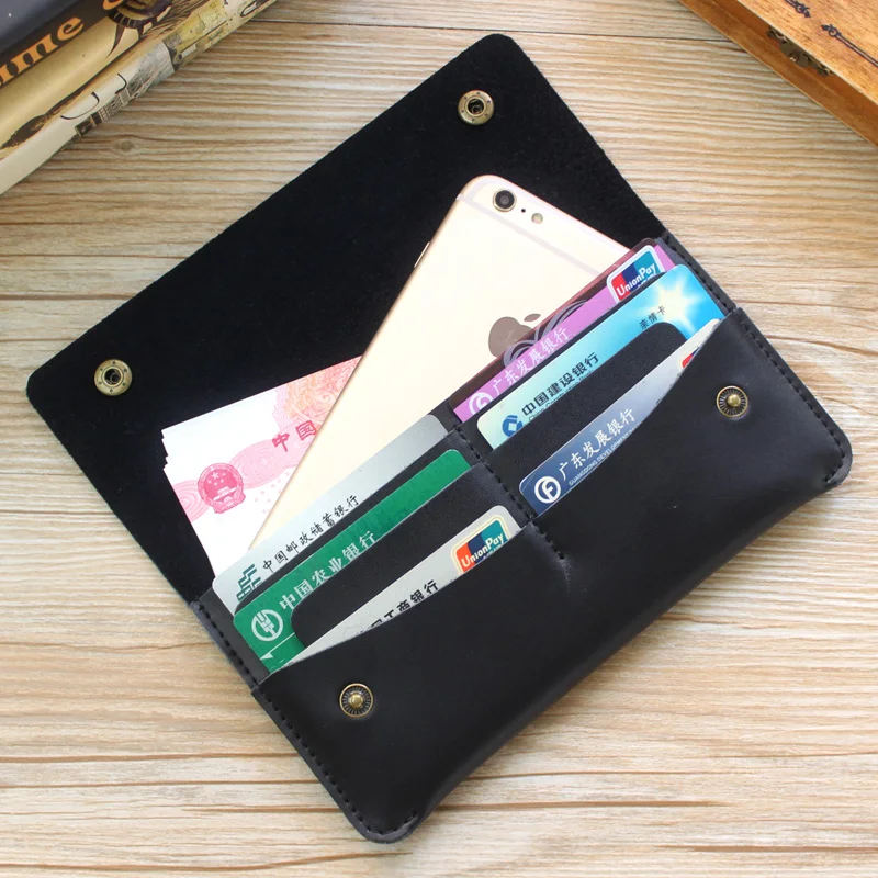 Гладкий кошелек-клатч из натуральной кожи высокого качества простые сумки в