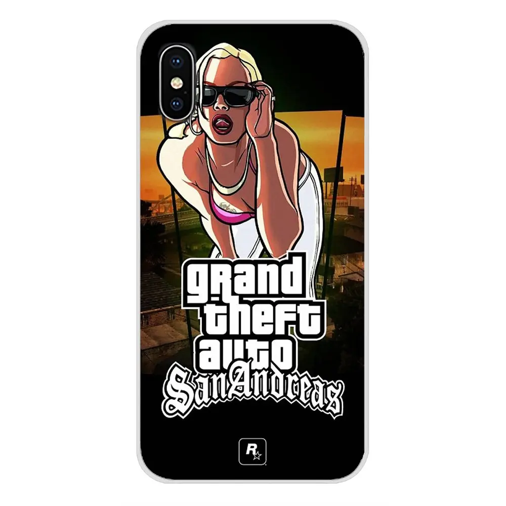 GTA San Andreas Grand Theft Auto 5 V прозрачный чехол из ТПУ для Huawei P Smart Mate Honor 7A 7C 8C 8X 9 P10 P20 Lite Pro