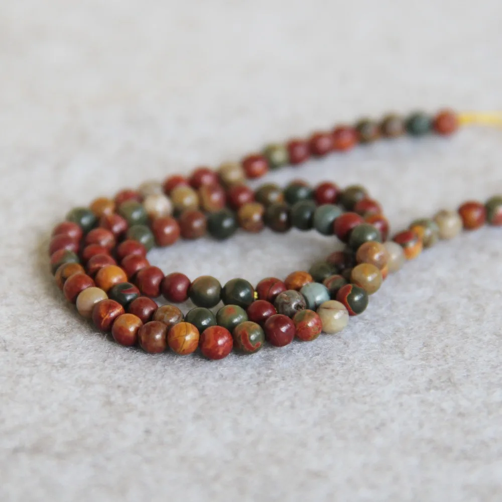 (Мин Order1) 4 мм модный разноцветный натуральный бисер «сделай сам» Пикассо круглый натуральный камень 15 дюймов дизайн для ювелирных изделий, оптовая продажа