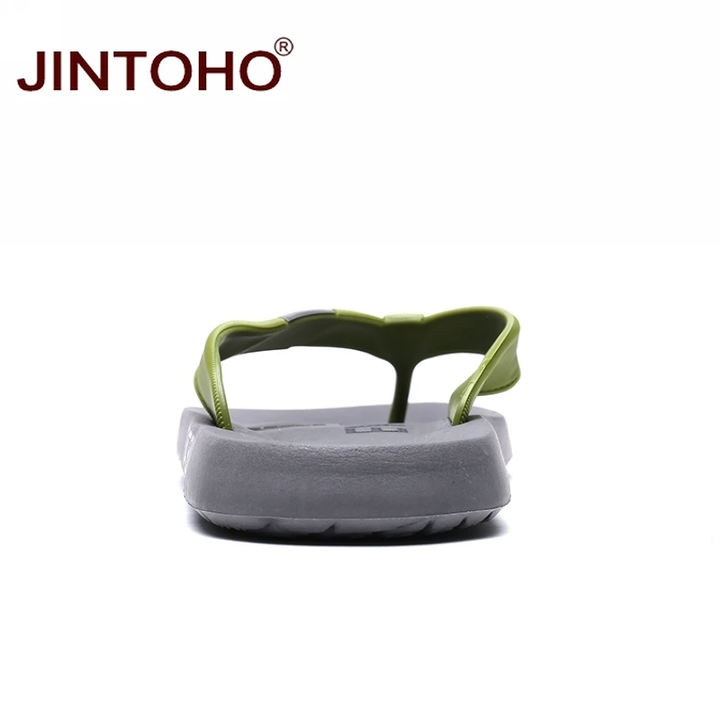 Jintoho/летние пляжные шлепанцы Вьетнамки мужские модные повседневные