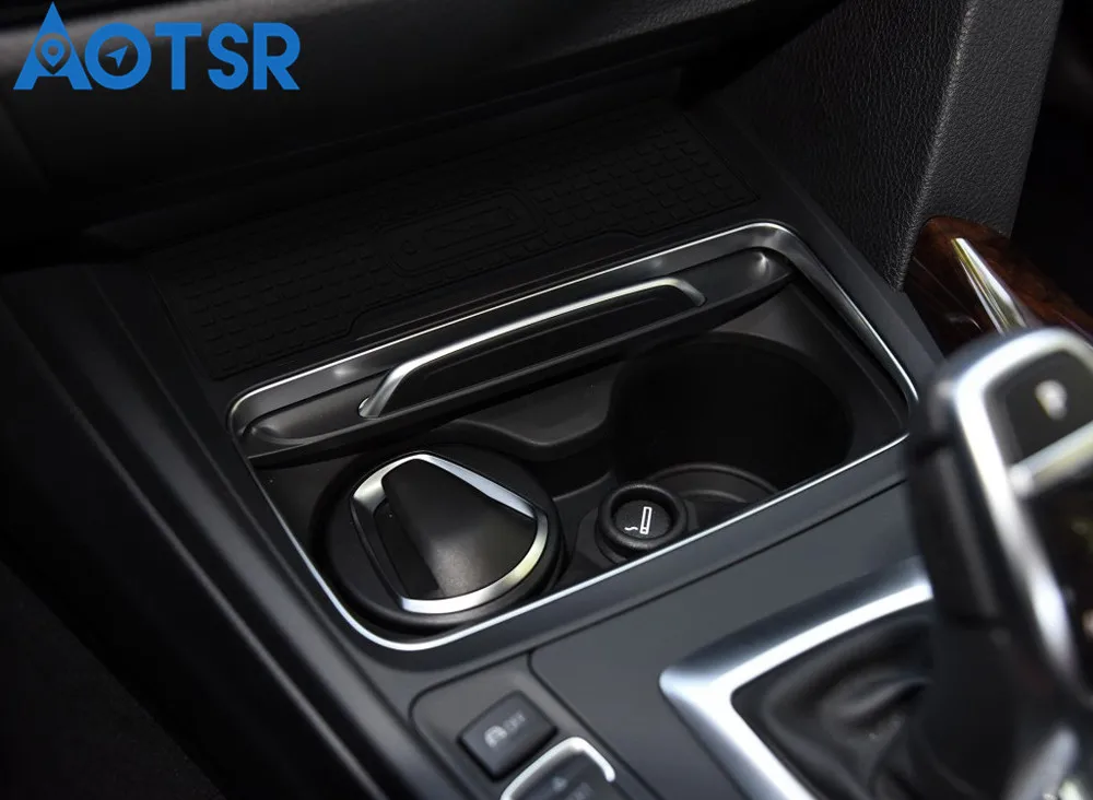 Беспроводное Автомобильное зарядное устройство Aotsr QI для BMW 3 серии 4 2016 2019