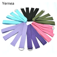 fitness exercise gym yoga stretch belt band yoga belt fitness bands workout pull rope cotton pull rope 6 color