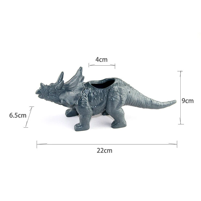 Динозавр пластиковые животные цветочный горшок 4 типа кактус завод горшок для суккулентов цветок бонсай горшки контейнер Плантатор украшения сада