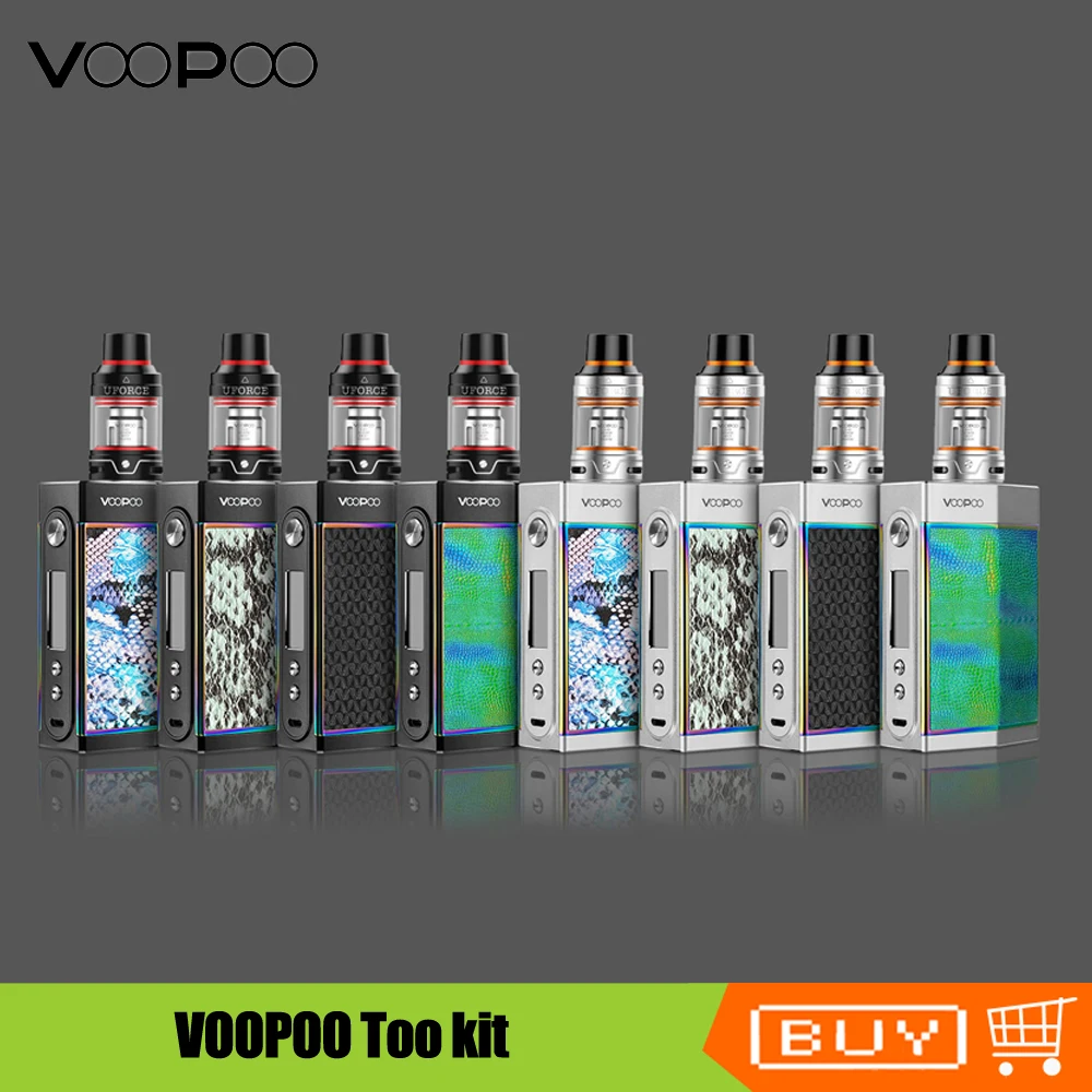 Оригинальный комплект VOOPOO Too TC 180W Voopoo Vape Mod с атомайзером UFORCE емкостью 18650 батарея