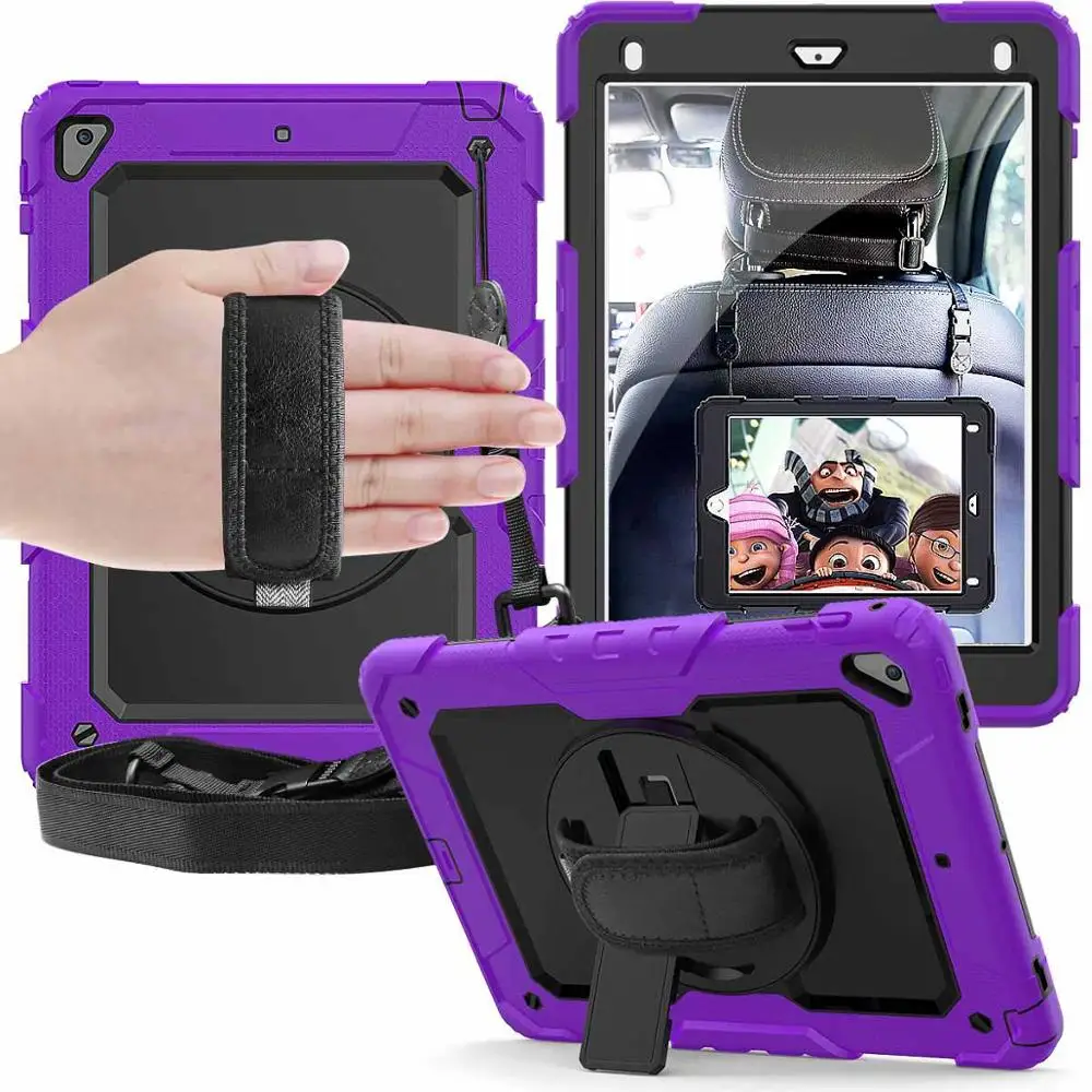 12 Чехол для iPad 6-го/5-го поколения, вращающийся на 360 градусов, гибридный бронированный чехол, подставка, держатель карандаша, Защита экрана для iPad 9,7 Air 2 - Цвет: 12