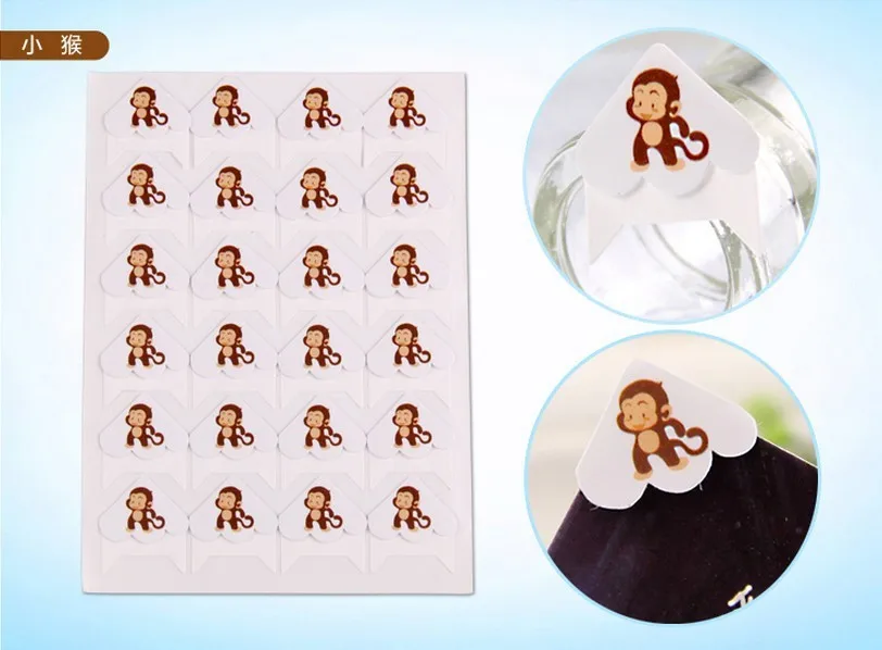 24 шт./лот DIY мультфильм милые животные угол милые бумажные наклейки для фотоальбомов рамки украшения Скрапбукинг 11 цветов
