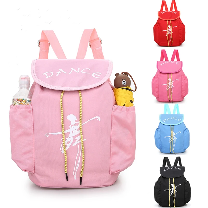 

Child Kids Pink ballet bag Backpack Waterproof canvas Ballet Dance Bags Pink Ballerina Ballet Gift Dance Backpack
