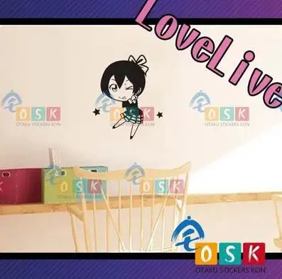 Аниме Lovelive Hoshizora Rin виниловые наклейки на стену Наклейка Декор для дома 001