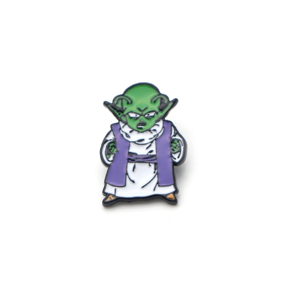 4 P2384 Dongmanli аниме ювелирные изделия Dragon Ball Z металлическая Глянцевая Милая булавка кнопки и брошь воротник и сумка значок декоративные шпильки кнопка - Окраска металла: 4