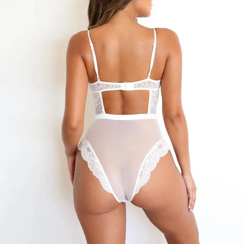 Женское Кружевное боди с открытой спиной на бретельках|Боди| |