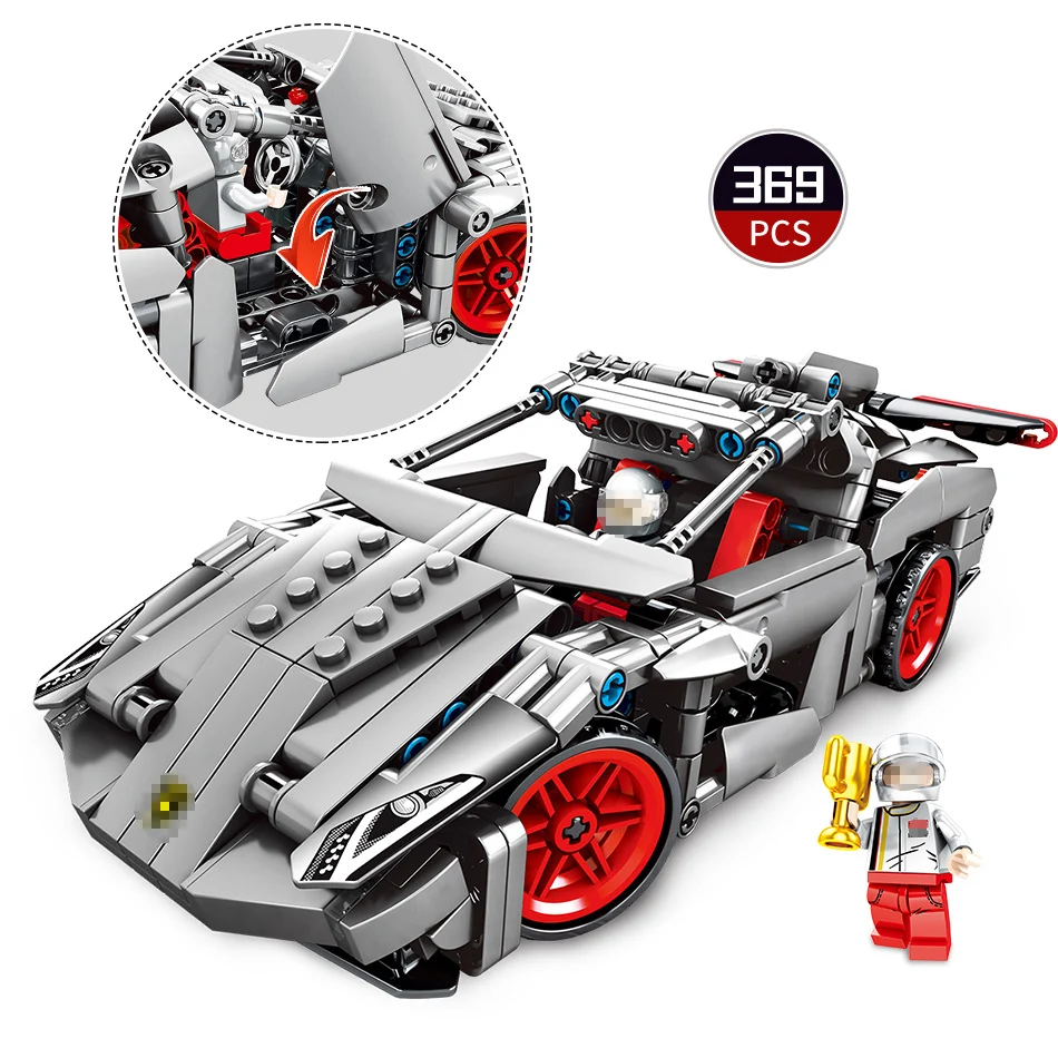 Legoings техника супер Скорость машина чемпиона модель здания наборы фигуры