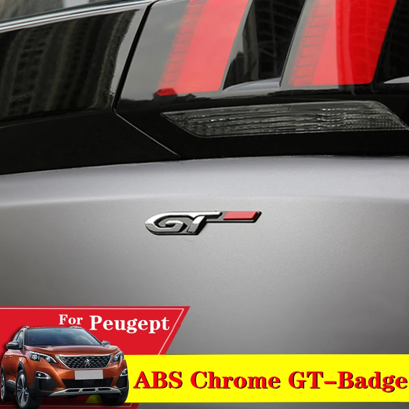 Автомобильный Стайлинг хромированный значок ABS GT наклейка эмблема на заднюю