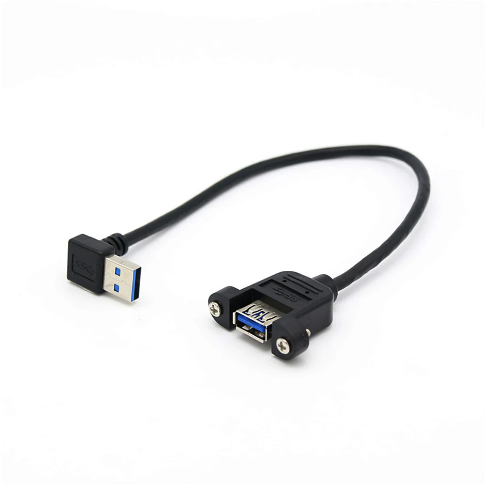 Новое поступление мини USB удлинитель 90 градусов вниз угол 3 0 A Женский Панель