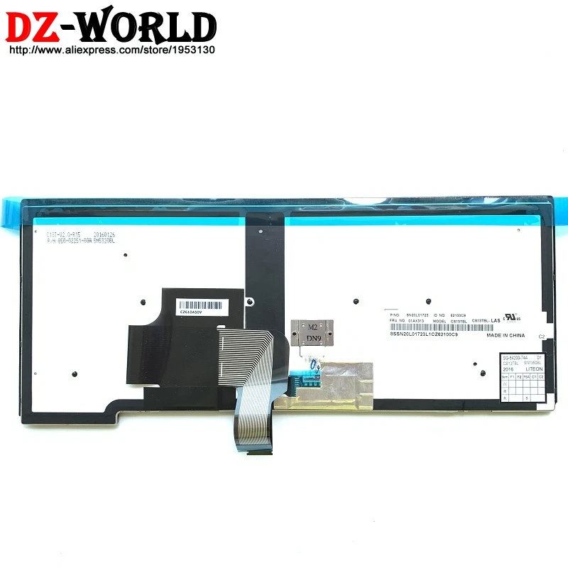 Новая Оригинальная испанская клавиатура с подсветкой для ноутбука Thinkpad T440 T450 T460