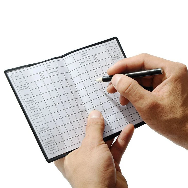 Футбольный рефери пенал красный желтый карты кошелек карандаш записная книжка