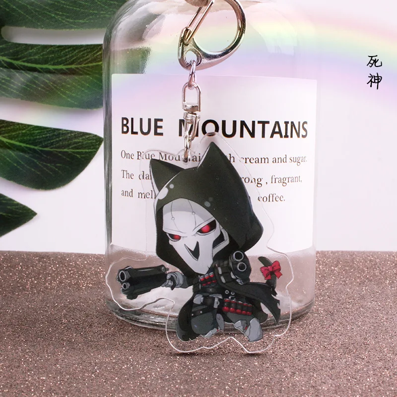 Игра Overwatch косплей брелок Мода Мультфильм OW Genji McCree жнец акриловый автомобильный