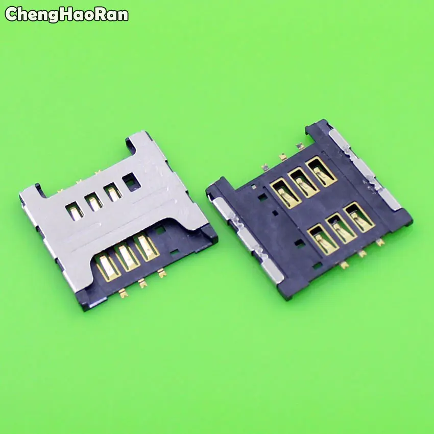 

ChengHaoRan 100X Новый считыватель SIM-карт лоток Слот адаптеры для Samsung I9000 I9220 N7000 S5690 W689 S5360 S5570 разъем для Sim-карты