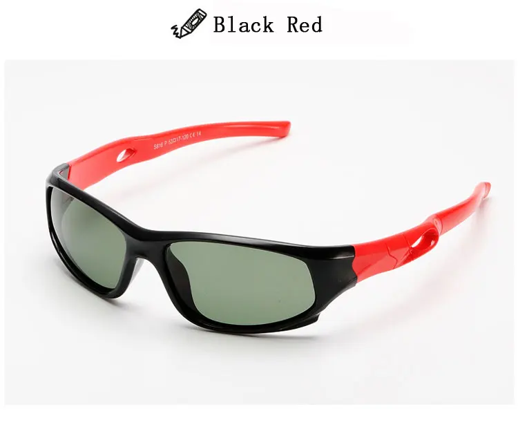 black red Милый ребенок поляризованные солнцезащитные очки детские спортивные штаны для мальчиков и девочек очки TR90 поляризованные солнцезащитные очки Оттенки Детские oculos WBL - Цвет линз: black red