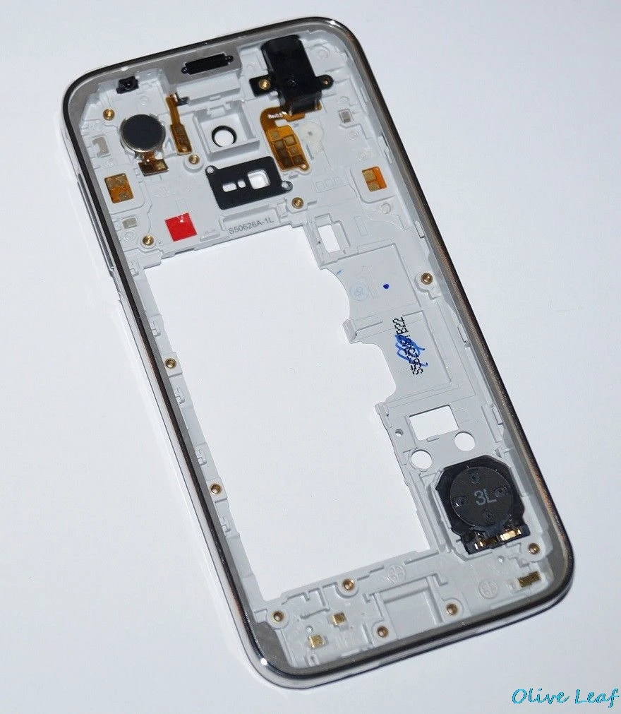 Оригинальный средний корпус с рамкой для камеры Samsung Galaxy S5 mini g800f g800h dual sim