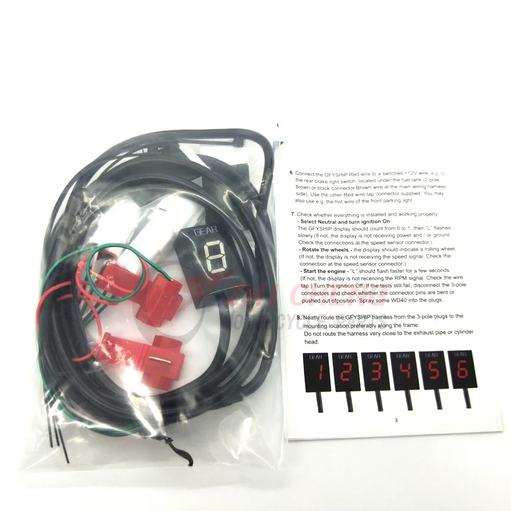 Для Yamaha BT1100 Bulldog 02-06 Diversion NON ABS 2009-15 Drag Star 99-06 индикатор передач мотоцикла 1-6 уровень цифровой индикатор передачи