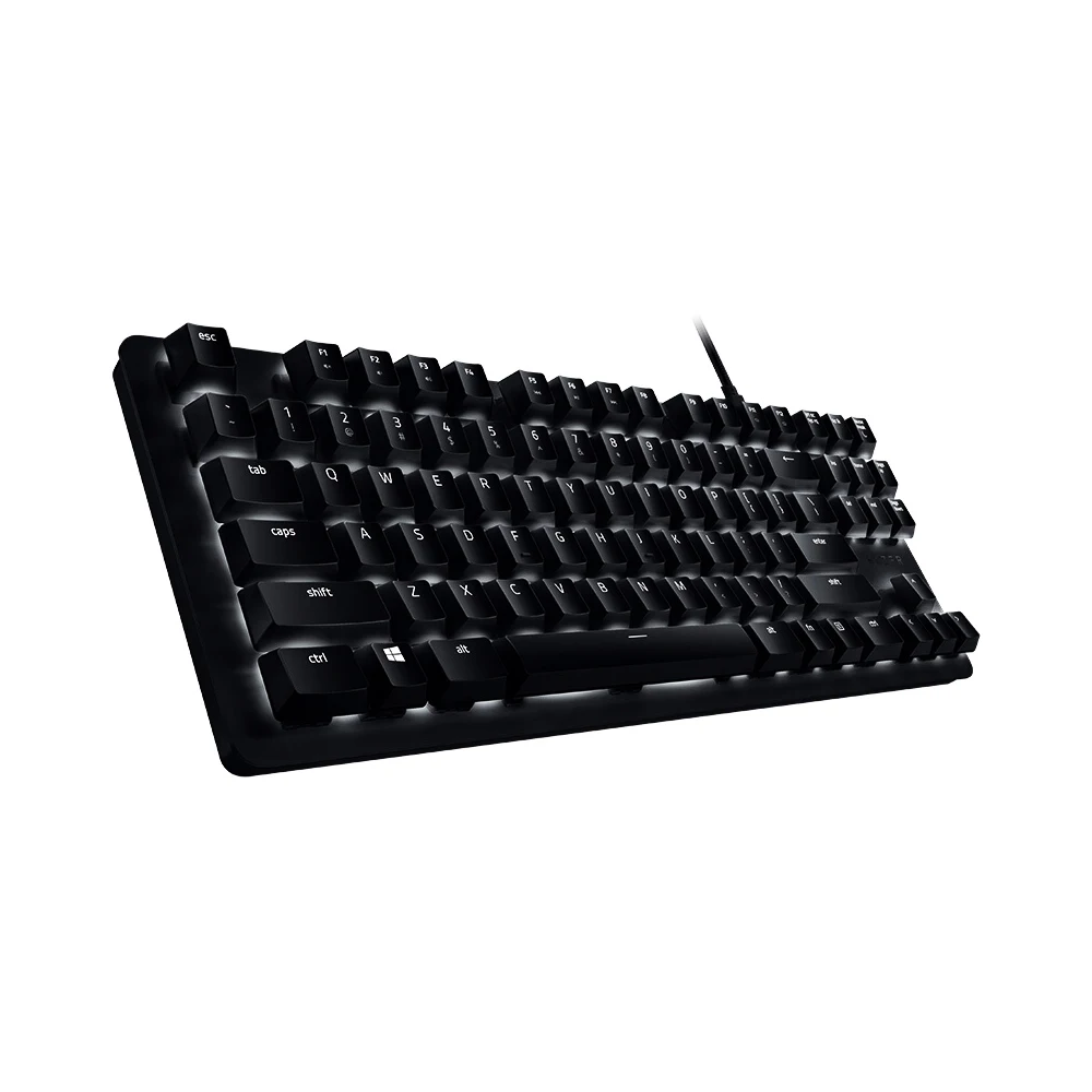Razer BlackWidow клавиатура с подсветкой 87 клавиш механические переключатели Проводная клавиатура бесшумные тактильные оранжевые переключатели для ПК
