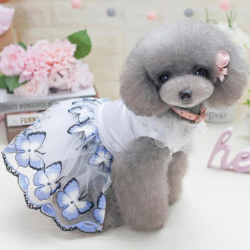 Sweet Tulle Pet Cat Dress Puppy Small Dog Princess Wedding Kitten Dream Fantasy Skirt Spring Summer Clothes XS-XL |