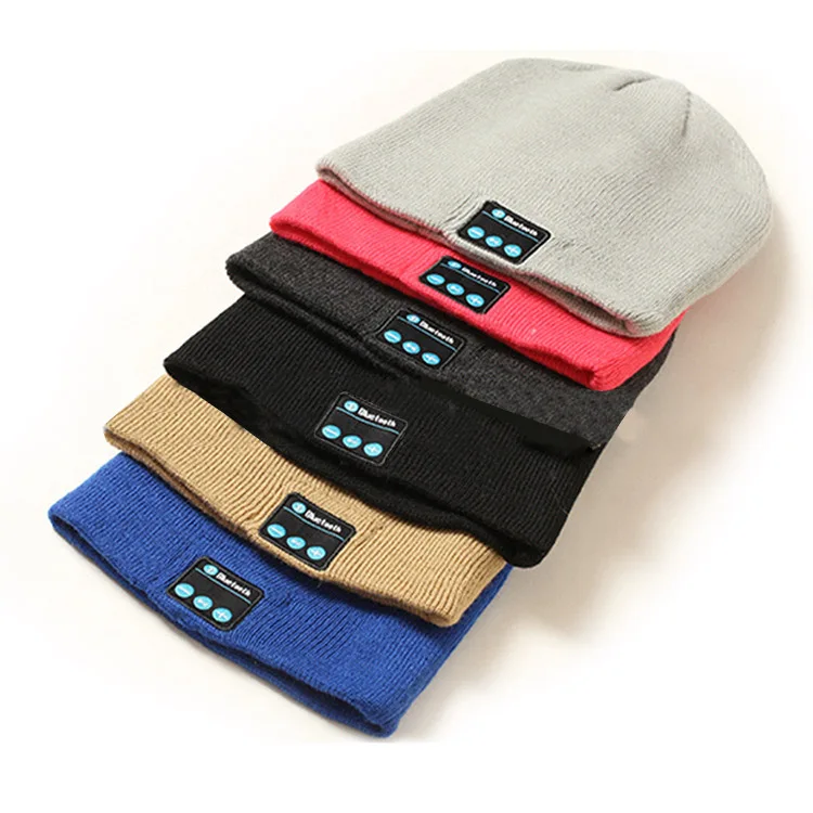 Модная женская и мужская Шапка бини беспроводная bluetooth гарнитура динамик