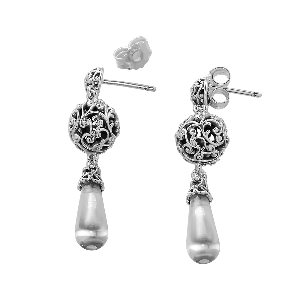 

CKK Regal Droplets Drop Earrings 925 Sterling Silver Original Jewelry Making For Women Anniversary Gift