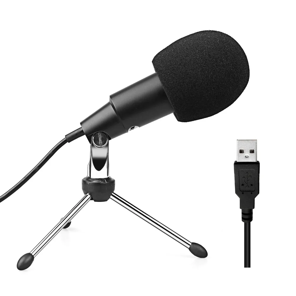 Конденсаторный USB микрофон FIFINE высокочувствительный для компьютера Macbook