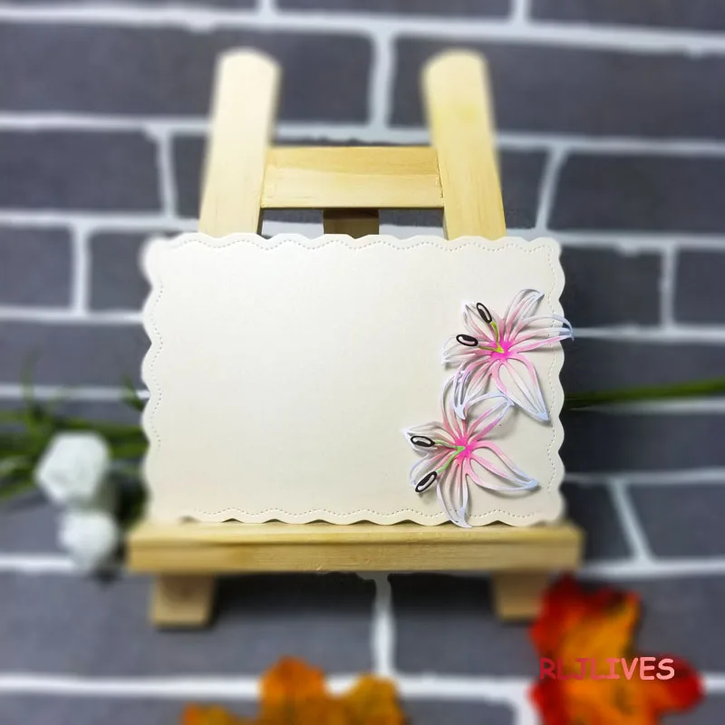 3D цветок металла резки штампы DIY Скрапбукинг карты трафарет бумага ремесло