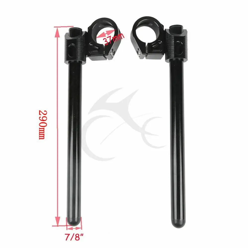 Мотоцикл черный 37 мм 7/8 &quotРуль клип на для KAWASAKI NINJA 250R 08-12 EX500 94-09 | Автомобили и