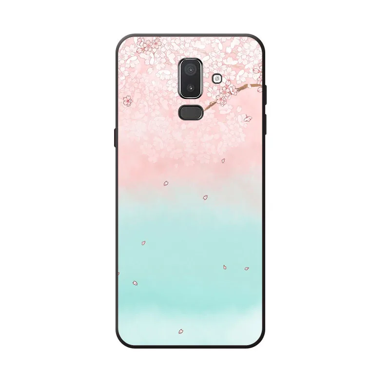 Чехол для samsung Galaxy j8 2018 силиконовая Мягкая задняя крышка из ТПУ с драгоценными