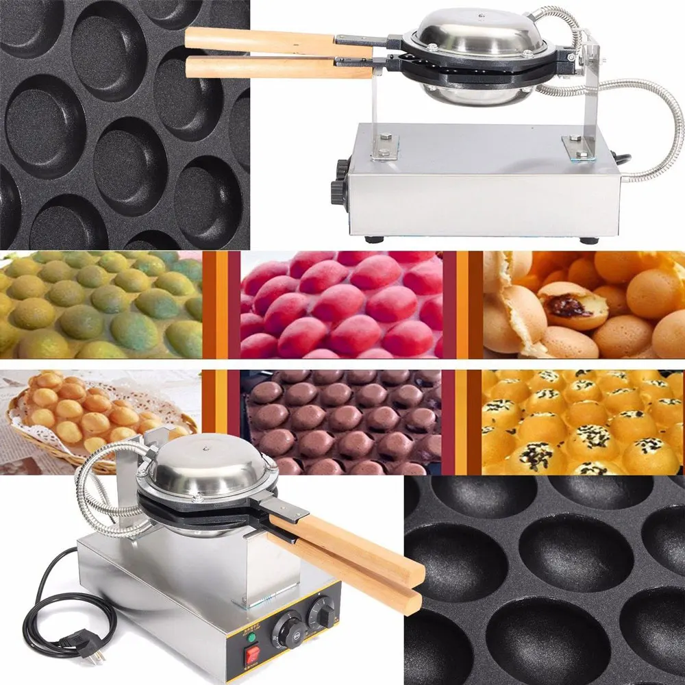 Электрический китайский вафельница Eggettes maker буфами на рукавах Железный Гонконг пузырь яйца машина печь торт 110V 220V пузырчатые вафли
