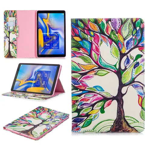 For T590 Чехол для планшета с мультяшными животными для samsung Galaxy Tab A 10,5 SM T590 T595 T597 чехол для планшета - Цвет: For T590
