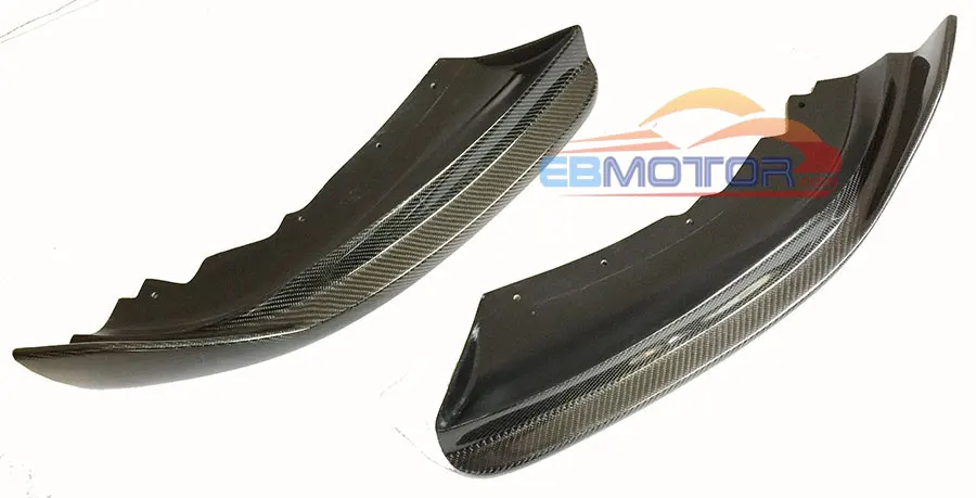 Настоящее углеродное волокно авто передний бампер сплиттер фартук автомобиль