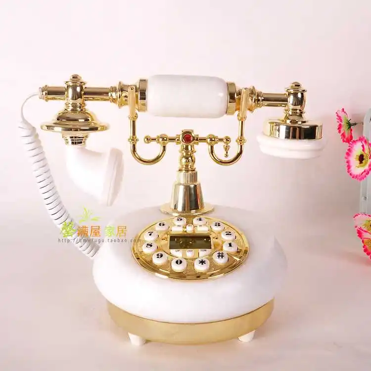 

Telephone special offer of European fashion retro antique telephone jade antique telephone landline phone