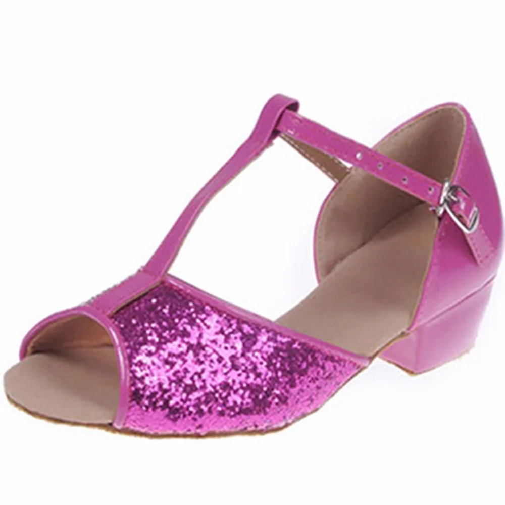 Сексуальная девушка Туфли для латинских танцев 3.5 см Каблучки много цветов Ткань