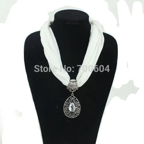 vintage imitation jewelry Fabric Choker Water Drop woman ladies girls jersey collar Pendant charm necklace scarves accessories | Украшения