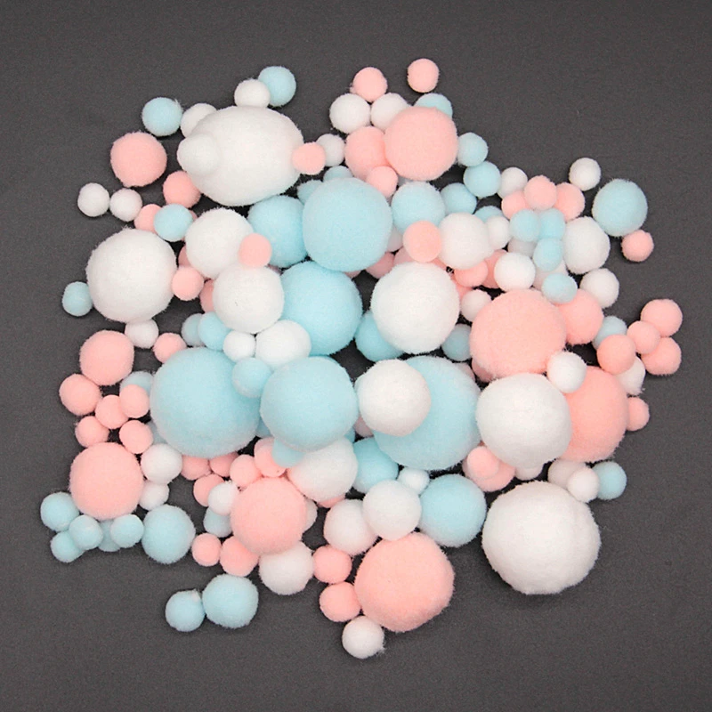 031625 mix size 20 г смесь цветов Pom 8/10/15/20/25/30 мм DIY ручной работы из мягкого меха флеш Мяч Помпона отмечание праздника украшение аксессуары - Цвет: 031625 mix size
