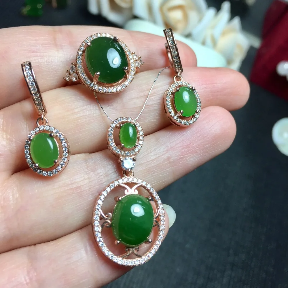 KJJEAXCMY boutique jewels 925 бриллиантовое ожерелье с натуральным яшмой Ожерелье Подвеска