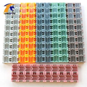 Tungfull 100 шт. SMD SMT компонент ящики для хранения контейнеров электронный чехол Комплект 1 # автоматически всплывает патч-бокс