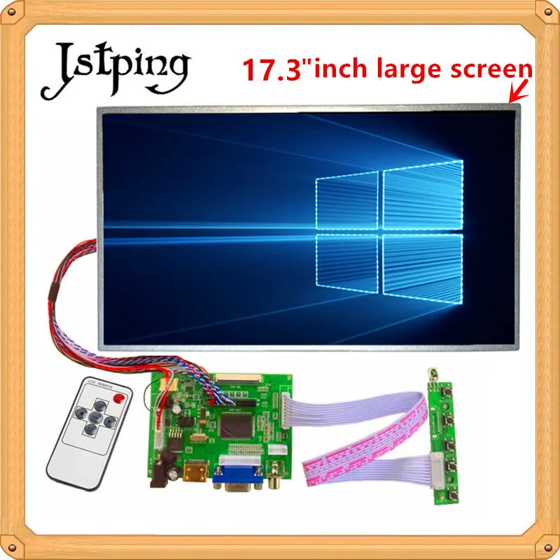 Jstping 17 3 дюйма HD Большой LP173WD1 ЖК-экран монитор драйвер плата комплект управления