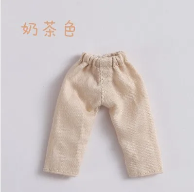 beige Новинка, 9 цветов, милая 1/6 Одежда для куклы bjd obitsu11, длинные штаны для 1/12 bjd, ob11, аксессуары для куклы, одежда - Цвет: beige