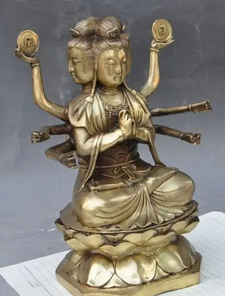 9 &quotТибетский буддизм Joss латунь 4 глава 8 Arms namgyalma Ushnishavijaya статуя Будды|statue|statues