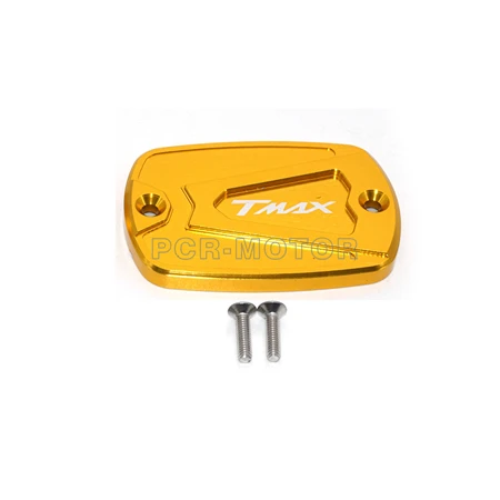 1 piece gold ЧПУ Алюминий красный мотоцикл бачок для тормозной жидкости, топлива бак Кепки Крышка для YAMAHA T-Max 500 TMAX 500 530 - Цвет: 1 piece gold