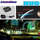 Большой монитор Liandlee HUD, проектор скорости автомобиля на лобовое стекло, Автомобильный дисплей на лобовое стекло для Audi A8 D3 4E D4 4H D5 2002  2018