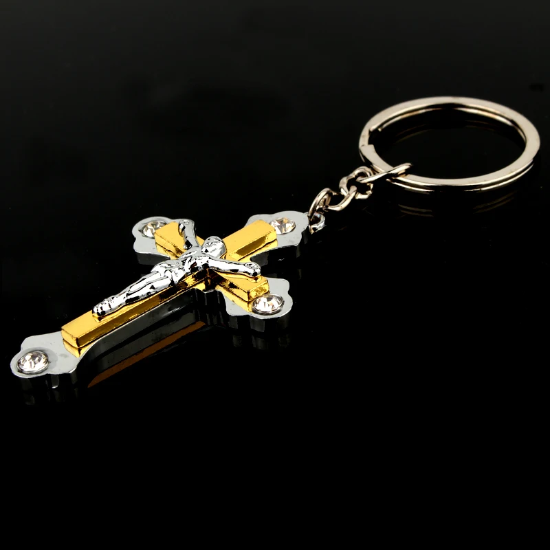 1 шт. брелоки из сплава с подвеской в виде Иисуса брелки со стразами аксессуары