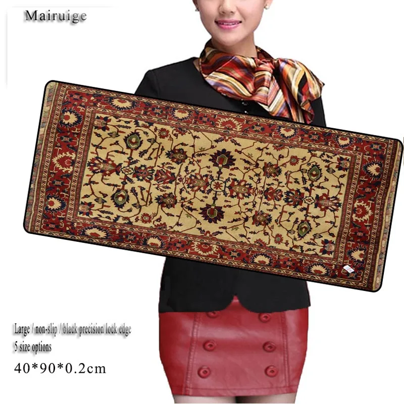Mairuige красный дракон 600x300/700x300/800x300/900x400 мм замок края Мышь большой коврик компьютер коврик для клавиатуры Настольный игровой Мышь Pad