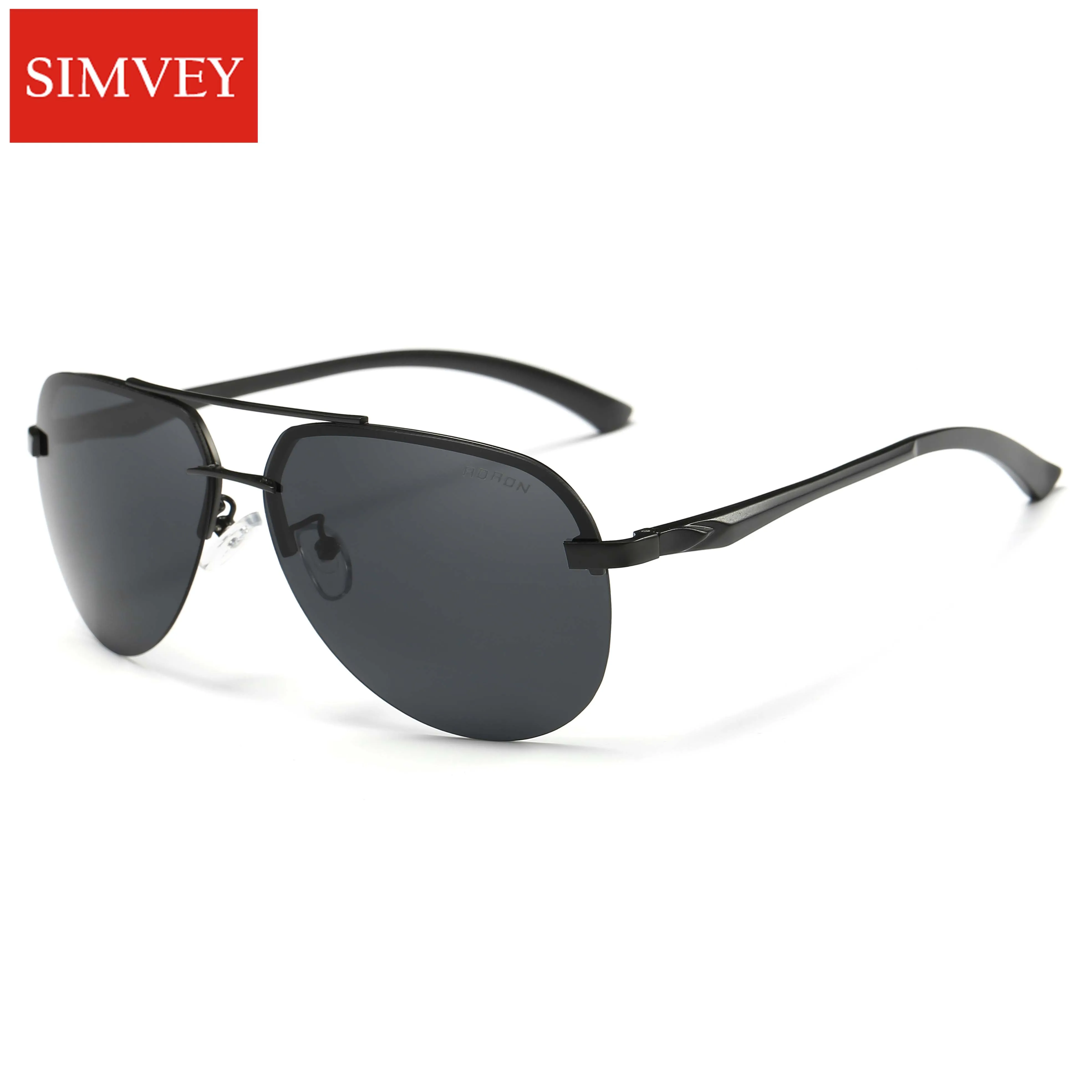 

Солнцезащитные очки-авиаторы Simvey UV400, классические брендовые дизайнерские Роскошные солнечные очки для вождения с поляризацией, большие ра...